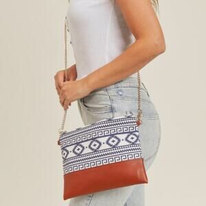 NWT Aztec Print Crossbody